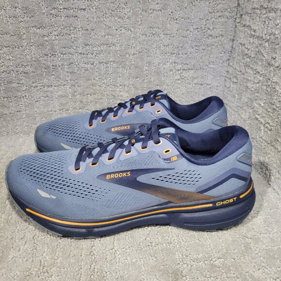 Brooks Ghost 15 Men's Size US 10.5D Blue Athletic Running Sneakers  1103931D025 - Picture 6 of 11